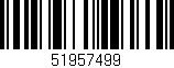 Código de barras (EAN, GTIN, SKU, ISBN): '51957499'