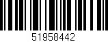 Código de barras (EAN, GTIN, SKU, ISBN): '51958442'
