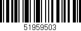 Código de barras (EAN, GTIN, SKU, ISBN): '51959503'