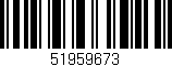Código de barras (EAN, GTIN, SKU, ISBN): '51959673'