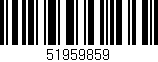 Código de barras (EAN, GTIN, SKU, ISBN): '51959859'