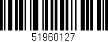 Código de barras (EAN, GTIN, SKU, ISBN): '51960127'