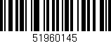 Código de barras (EAN, GTIN, SKU, ISBN): '51960145'