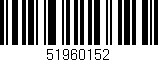 Código de barras (EAN, GTIN, SKU, ISBN): '51960152'