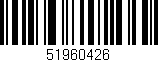 Código de barras (EAN, GTIN, SKU, ISBN): '51960426'