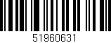 Código de barras (EAN, GTIN, SKU, ISBN): '51960631'