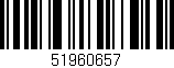 Código de barras (EAN, GTIN, SKU, ISBN): '51960657'