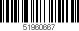 Código de barras (EAN, GTIN, SKU, ISBN): '51960667'