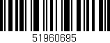 Código de barras (EAN, GTIN, SKU, ISBN): '51960695'