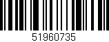 Código de barras (EAN, GTIN, SKU, ISBN): '51960735'