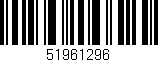 Código de barras (EAN, GTIN, SKU, ISBN): '51961296'