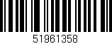 Código de barras (EAN, GTIN, SKU, ISBN): '51961358'