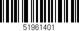 Código de barras (EAN, GTIN, SKU, ISBN): '51961401'