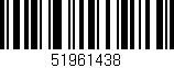 Código de barras (EAN, GTIN, SKU, ISBN): '51961438'