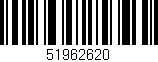 Código de barras (EAN, GTIN, SKU, ISBN): '51962620'