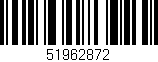 Código de barras (EAN, GTIN, SKU, ISBN): '51962872'
