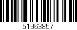 Código de barras (EAN, GTIN, SKU, ISBN): '51963857'