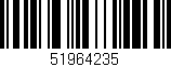 Código de barras (EAN, GTIN, SKU, ISBN): '51964235'