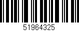 Código de barras (EAN, GTIN, SKU, ISBN): '51964325'