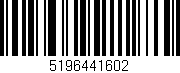 Código de barras (EAN, GTIN, SKU, ISBN): '5196441602'