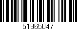 Código de barras (EAN, GTIN, SKU, ISBN): '51965047'