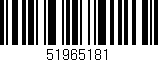 Código de barras (EAN, GTIN, SKU, ISBN): '51965181'
