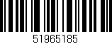 Código de barras (EAN, GTIN, SKU, ISBN): '51965185'