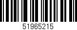 Código de barras (EAN, GTIN, SKU, ISBN): '51965215'