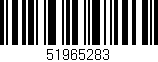 Código de barras (EAN, GTIN, SKU, ISBN): '51965283'
