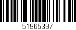 Código de barras (EAN, GTIN, SKU, ISBN): '51965397'