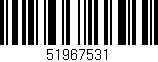 Código de barras (EAN, GTIN, SKU, ISBN): '51967531'
