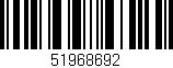 Código de barras (EAN, GTIN, SKU, ISBN): '51968692'