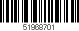 Código de barras (EAN, GTIN, SKU, ISBN): '51968701'