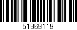 Código de barras (EAN, GTIN, SKU, ISBN): '51969119'