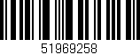 Código de barras (EAN, GTIN, SKU, ISBN): '51969258'