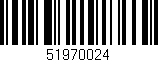 Código de barras (EAN, GTIN, SKU, ISBN): '51970024'