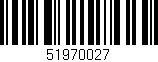Código de barras (EAN, GTIN, SKU, ISBN): '51970027'