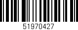 Código de barras (EAN, GTIN, SKU, ISBN): '51970427'