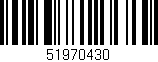Código de barras (EAN, GTIN, SKU, ISBN): '51970430'