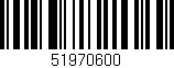 Código de barras (EAN, GTIN, SKU, ISBN): '51970600'