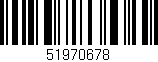 Código de barras (EAN, GTIN, SKU, ISBN): '51970678'