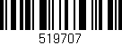 Código de barras (EAN, GTIN, SKU, ISBN): '519707'