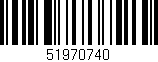 Código de barras (EAN, GTIN, SKU, ISBN): '51970740'