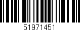 Código de barras (EAN, GTIN, SKU, ISBN): '51971451'
