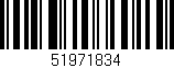 Código de barras (EAN, GTIN, SKU, ISBN): '51971834'