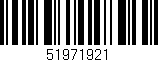 Código de barras (EAN, GTIN, SKU, ISBN): '51971921'