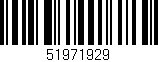 Código de barras (EAN, GTIN, SKU, ISBN): '51971929'