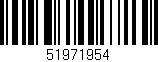 Código de barras (EAN, GTIN, SKU, ISBN): '51971954'