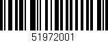 Código de barras (EAN, GTIN, SKU, ISBN): '51972001'
