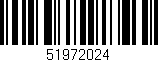Código de barras (EAN, GTIN, SKU, ISBN): '51972024'
